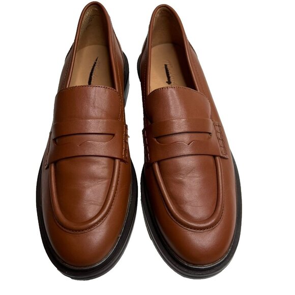 Madewell Womens $158 Vernon Loafer in Leather Dried Maple Size 8.5 NL839 - Picture 2 of 9